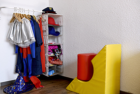 Verkleidungsecke mit Spielmatten
